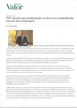 TST decide que acidentado s&oacute; deve ter estabilidade em