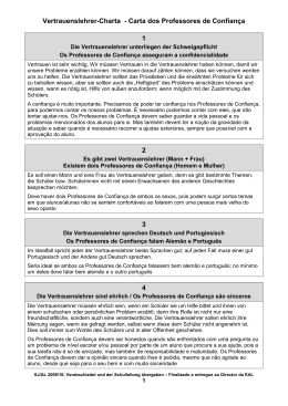 Carta dos Professores de confiança