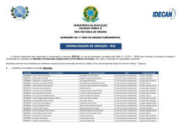HOMOLOGA&Ccedil;&Atilde;O DE ISEN&Ccedil;&Atilde;O - NIS