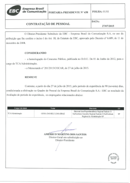portaria – presi nº 438 – contratação de pessoal – 27-07 – sp