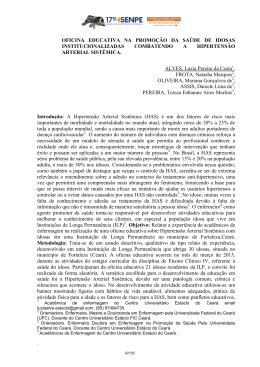 OFICINA EDUCATIVA NA PROMOÇÃO DA SAÚDE