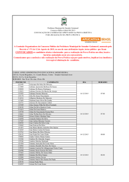 A Comiss&atilde;o Organizadora do Concurso P&uacute;blico da