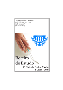 ROTEIRO 1&ordf; ET - ENSINO M -2009