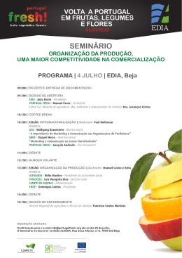 Seminário Portugal Fresh! - Direcção Regional de Agricultura e