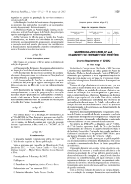 Decreto Regulamentar n.º 30/2012