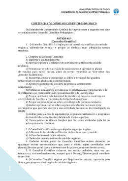 Competências - Universidade Católica de Angola