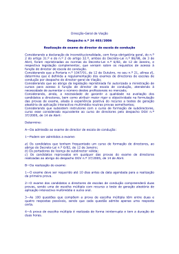 exame de director