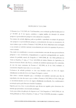 Despacho n.&ordm; 25-G-2008