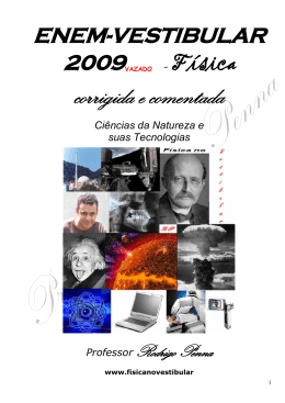 Enem 2009 (PROVA QUE VAZOU) &ndash; F&iacute;sica