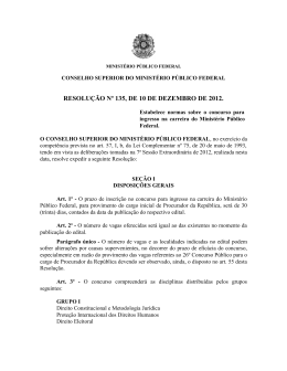 resolução nº 135, de 10 de dezembro de 2012. - Procuradoria