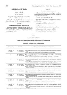 Lei n&ordm; 61/2012