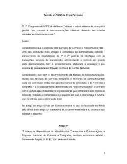 Decreto nº 16/80 - Criação da Empresa Nacional de