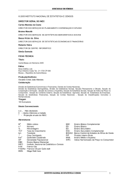 Guin&eacute; Bissau em N&uacute;meros 2005 - Instituto Nacional de Estat&iacute;stica e
