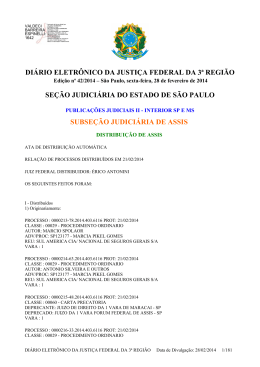 di&aacute;rio eletr&ocirc;nico da justi&ccedil;a federal da 3&ordf; regi&atilde;o se&ccedil;&atilde;o judici&aacute;ria do