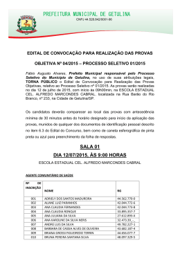 PREFEITURA MUNICIPAL DE GETULINA