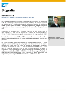 Bernd Leukert - SAP News Center
