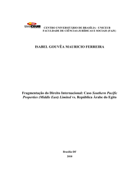 ISABEL GOUV&Ecirc;A MAURICIO FERREIRA Fragmenta&ccedil;&atilde;o