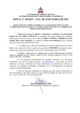 edital n&ordm; 018/2015 - Universidade Federal do Par&aacute;
