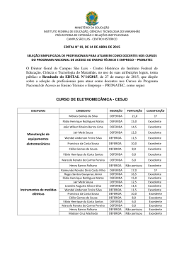3. Edital n&deg; 19 de 14/04/2015 - Resultado