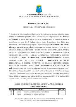 PREFEITURA DE S&Atilde;O LU&Iacute;S
