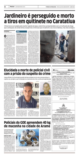 Jardineiro &eacute; perseguido e morto a tiros em quitinete