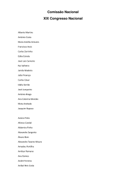 (Lista Comiss\343o Nacional