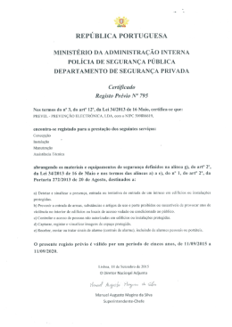 república portuguesa ministério da administração interna