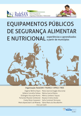 Equipamentos P&uacute;blicos de Seguran&ccedil;a Alimentar e Nutricional