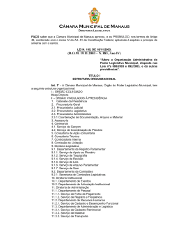 Lei n&deg;. 105, de 18/11/2003 - C&acirc;mara Municipal de Manaus