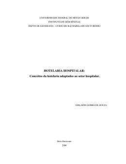 HOTELARIA HOSPITALAR: Conceitos da hotelaria