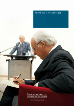 - Forschungskolleg Humanwissenschaften