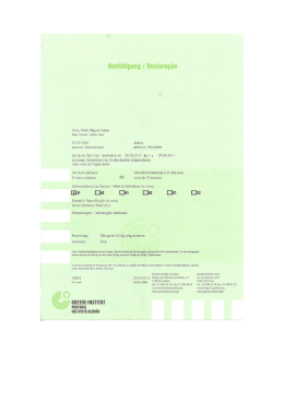 Bestätigung l Declaragäo - Lobito Hungarelho