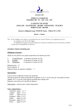 LANGUE VIVANTE