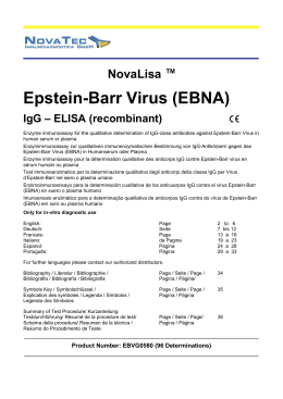Epstein-Barr Virus (EBNA) - NovaTec Immundiagnostica GmbH
