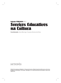 Serviços Educativos na Cultura