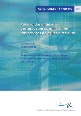 Guia T&eacute;cnico 20 da ERSAR