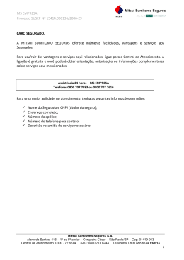 atual - Mitsui Sumitomo Seguros