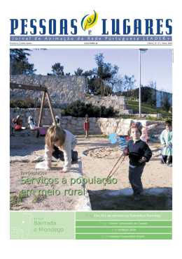 Servi&ccedil;os &agrave; popula&ccedil;&atilde;o em meio rural Servi&ccedil;os &agrave;