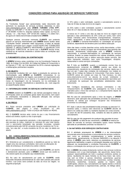 Pol&iacute;tica de Altera&ccedil;&otilde;es e Cancelamento