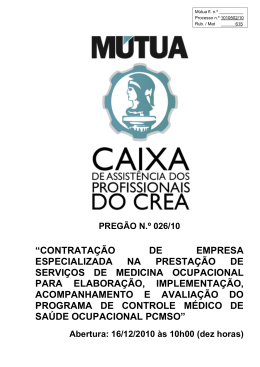 “CONTRATAÇÃO DE EMPRESA ESPECIALIZADA NA
