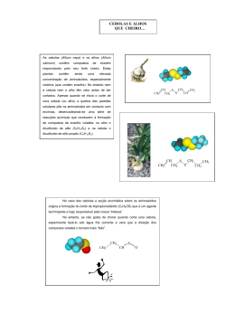 CEBOLAS E ALHOS QUE CHEIRO&hellip; CH2 CH CH2 S S CH2 CH2