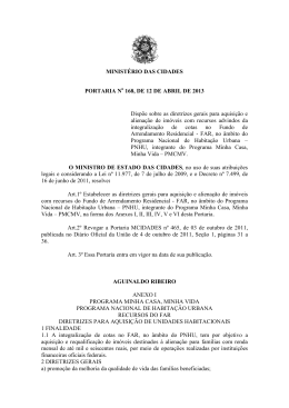 PMCMV_FAR_Portaria n 168 de 2013