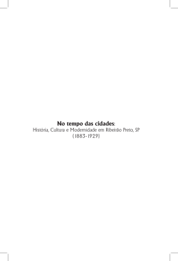 No tempo das cidades: