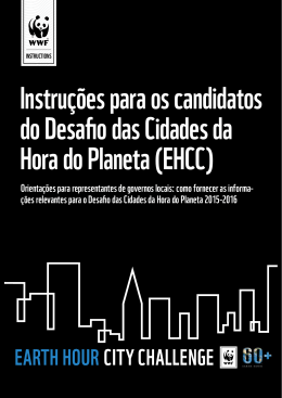 Instruções para os candidatos do Desafio das Cidades da Hora do