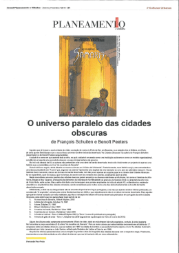 O universo paralelo das cidades obscuras de - Fernando Pau