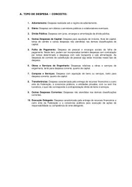 A. TIPO DE DESPESA &ndash; CONCEITO: