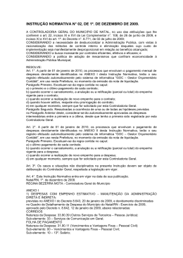 instru&ccedil;&atilde;o normativa n&deg; 02, de 1&ordm;. de dezembro de 2009.