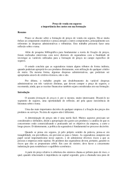 Pre&ccedil;o de venda em seguros: a import&acirc;ncia dos custos em sua