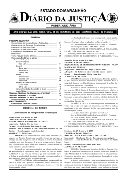 DI&Aacute;RIO DA JUSTI&Ccedil;A