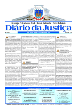 21/11/09 - Tribunal de Justi&ccedil;a da Para&iacute;ba
